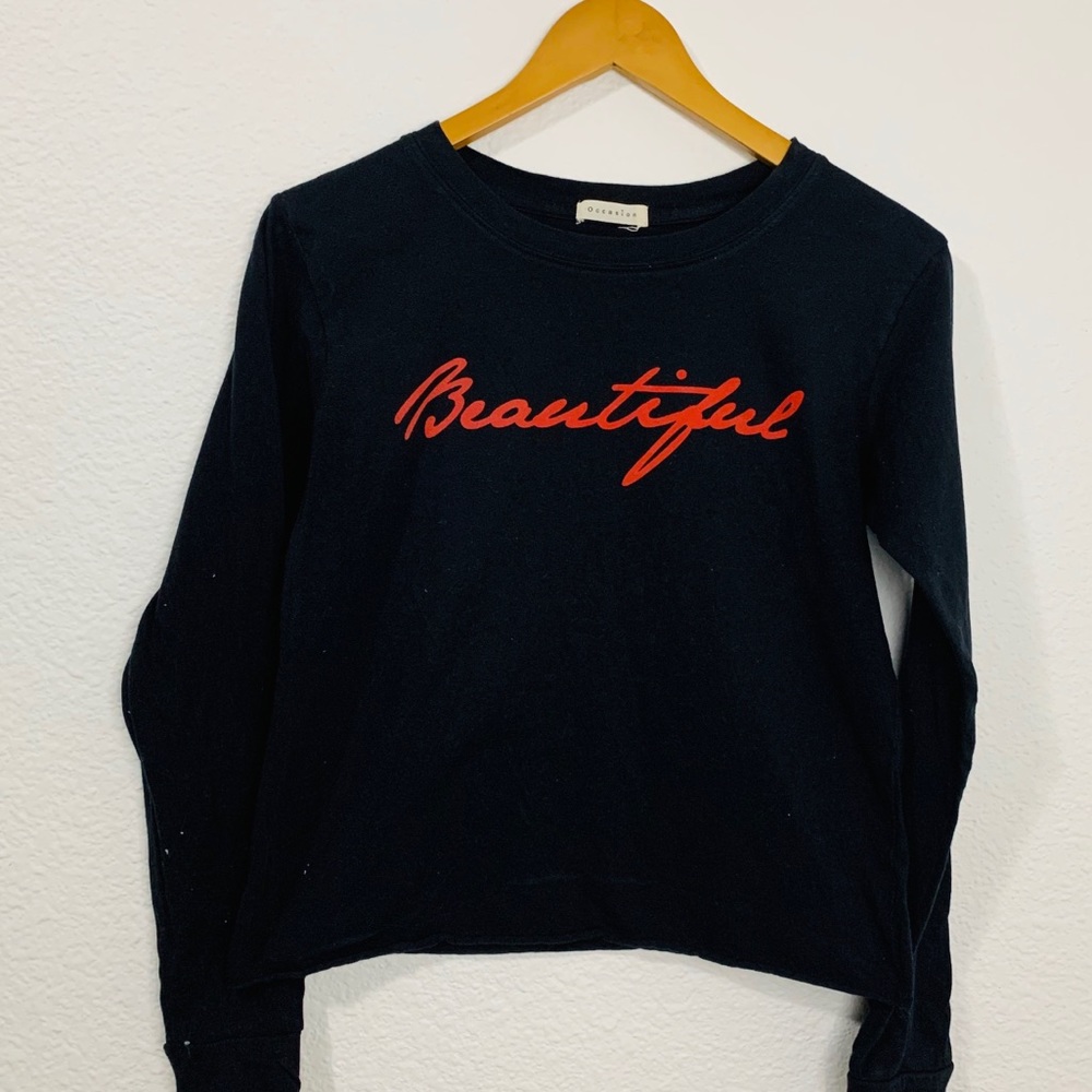 OCCASION BEAUTIFUL Graphic Long Sleeve Tee